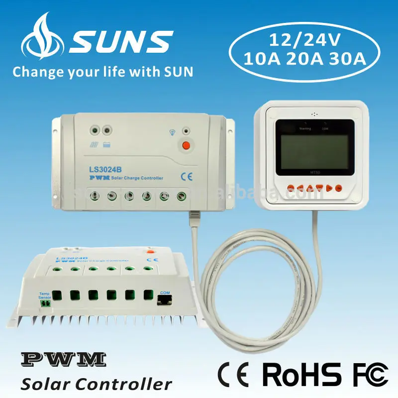2015 новый целом продажи 12 / 24 В 30A солнечное зарядное устройство для домашнего солнечной системы