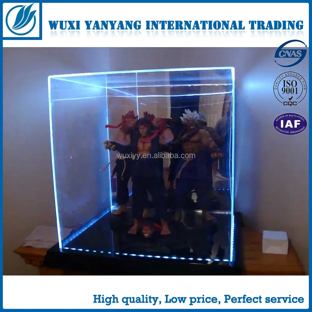 acrylic display boxes with led light