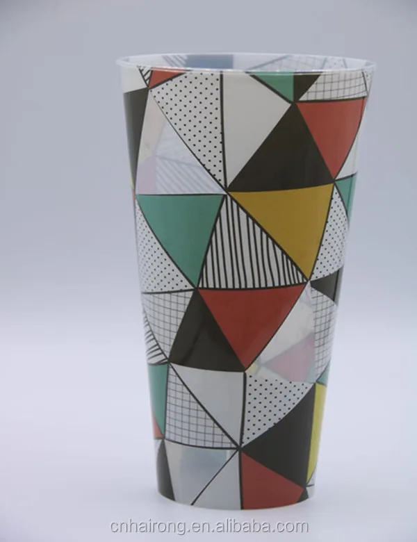 
Custom printed clear transparent disposable PP PET plastic cup with lid 