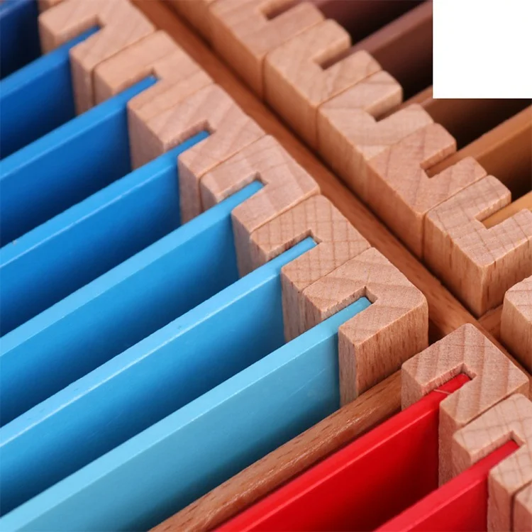 Montessori Sensorial Material Learning Color Tablet Box 1/2/3 Wood Preschool Training Kids Puzzle Educational Toys For Children