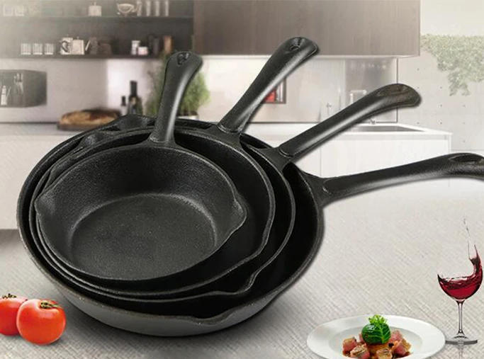 Wholesale 6 inch frying pan Pre Seasoned cast iron crepe pan