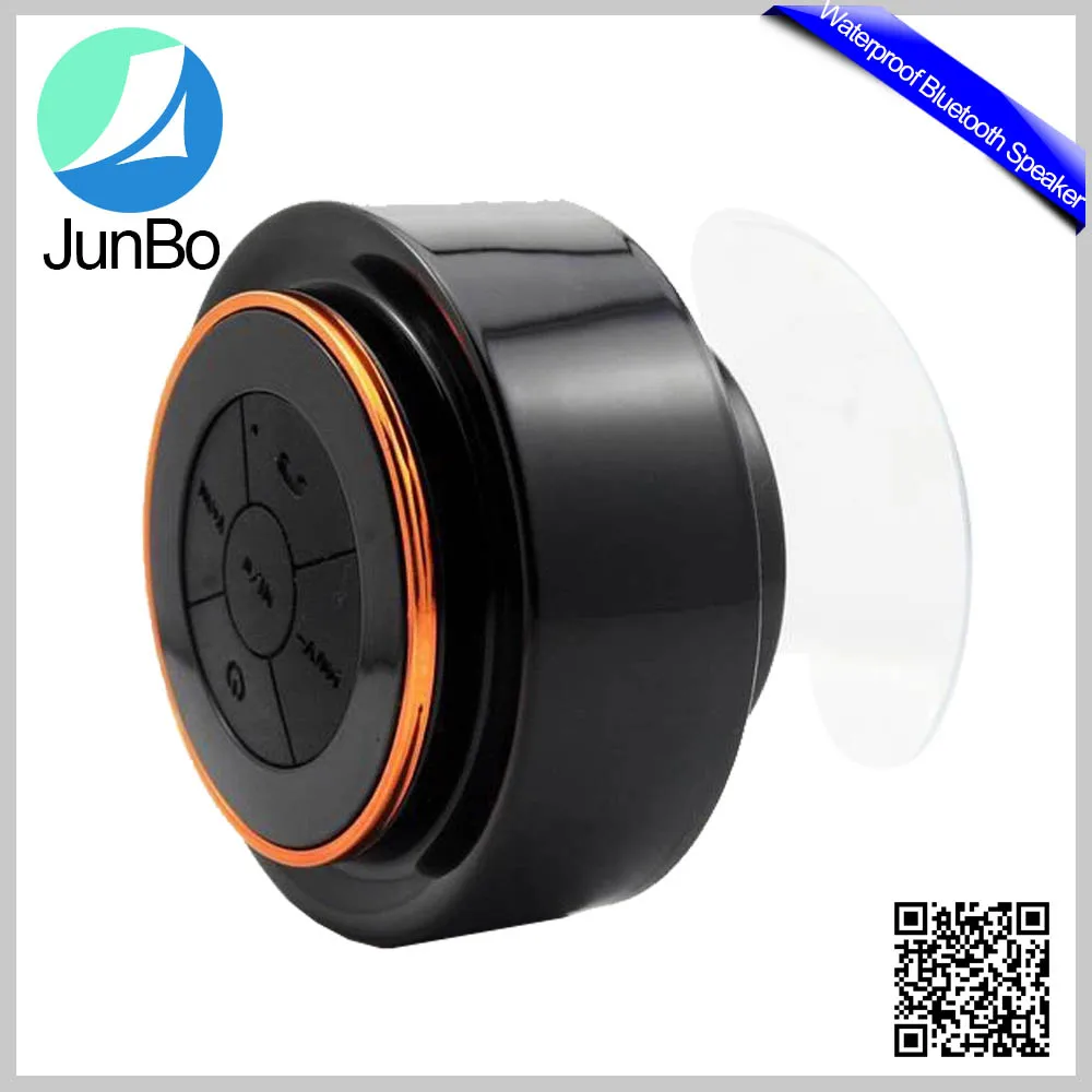 China Factory JunBo Top Quality Waterproof Bluetooth Speaker with Suction Cup