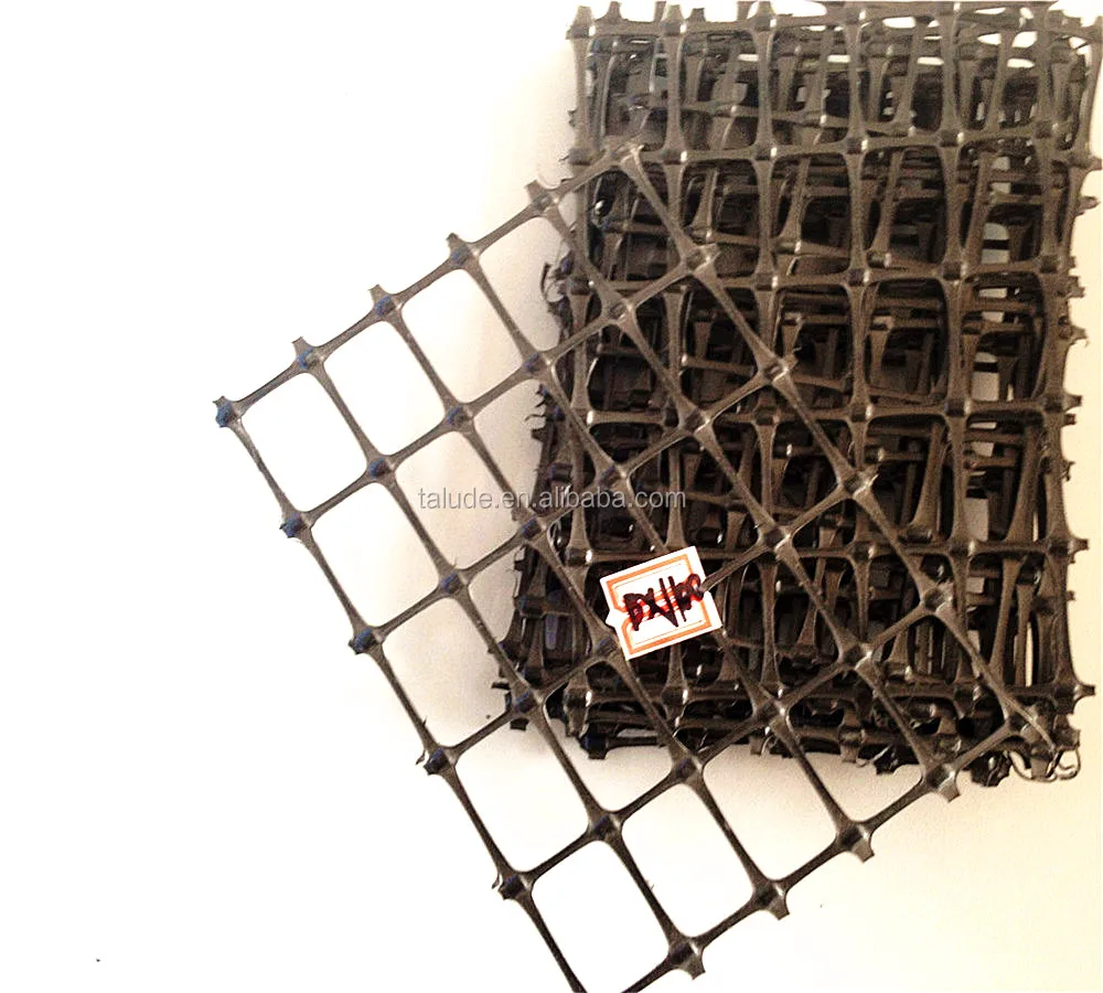 Plastic polypropylene biaxial geogrid gg20 gg30 gg40 gg50