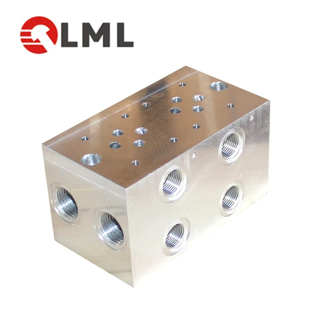 CNC Milling Machining Precision Metal Stainless Steel Aluminum Hydraulic Valve Manifold Block