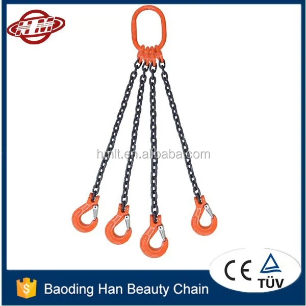 grade 80 four legs container lifting slings