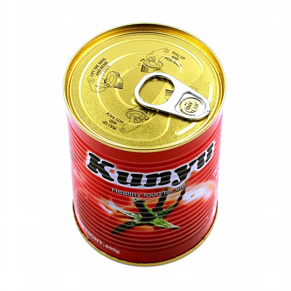 canned tomato paste of brix 28-30% and 22-24% with 70g/198g/400g/800g/2.2kg/3KG/4.5KG