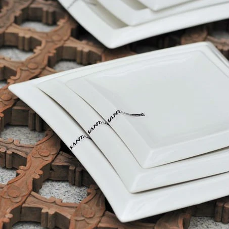 Hot selling New Designed Luxury Porcelain Super White Ceramic Dinnerware