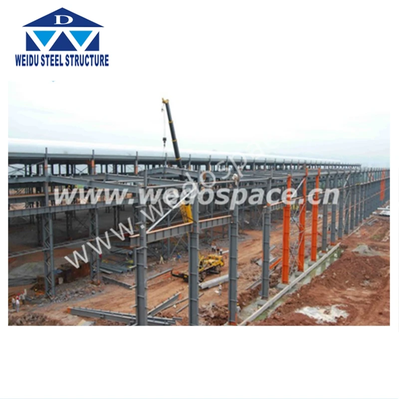 large span steel structure prefabricated warehouse For Agricultural House Cow Goat