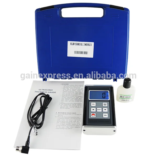 TM-8818 чугунных труб пвх красной меди кварцевого стекла анализатор толщины 0.9~400mm диапазон ультразвуковой толщиномер метр
