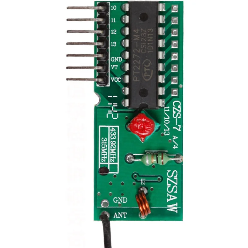 Taidacent Shortwave Regenerative Receiver Regeneration for PCB Four Road 315MHz/433MHz Super Regeneration Receiver Module