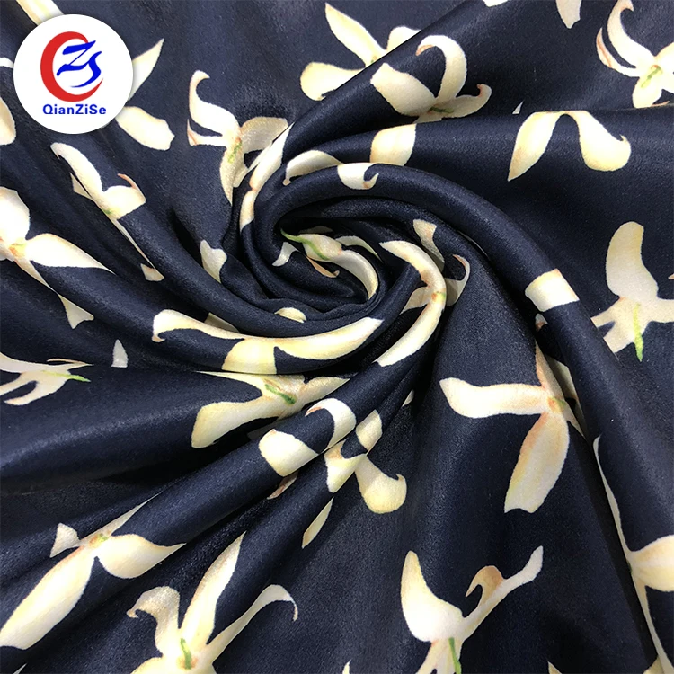 Цветочный дизайн сублимационная мода цифровая печать ткань для женских платьев