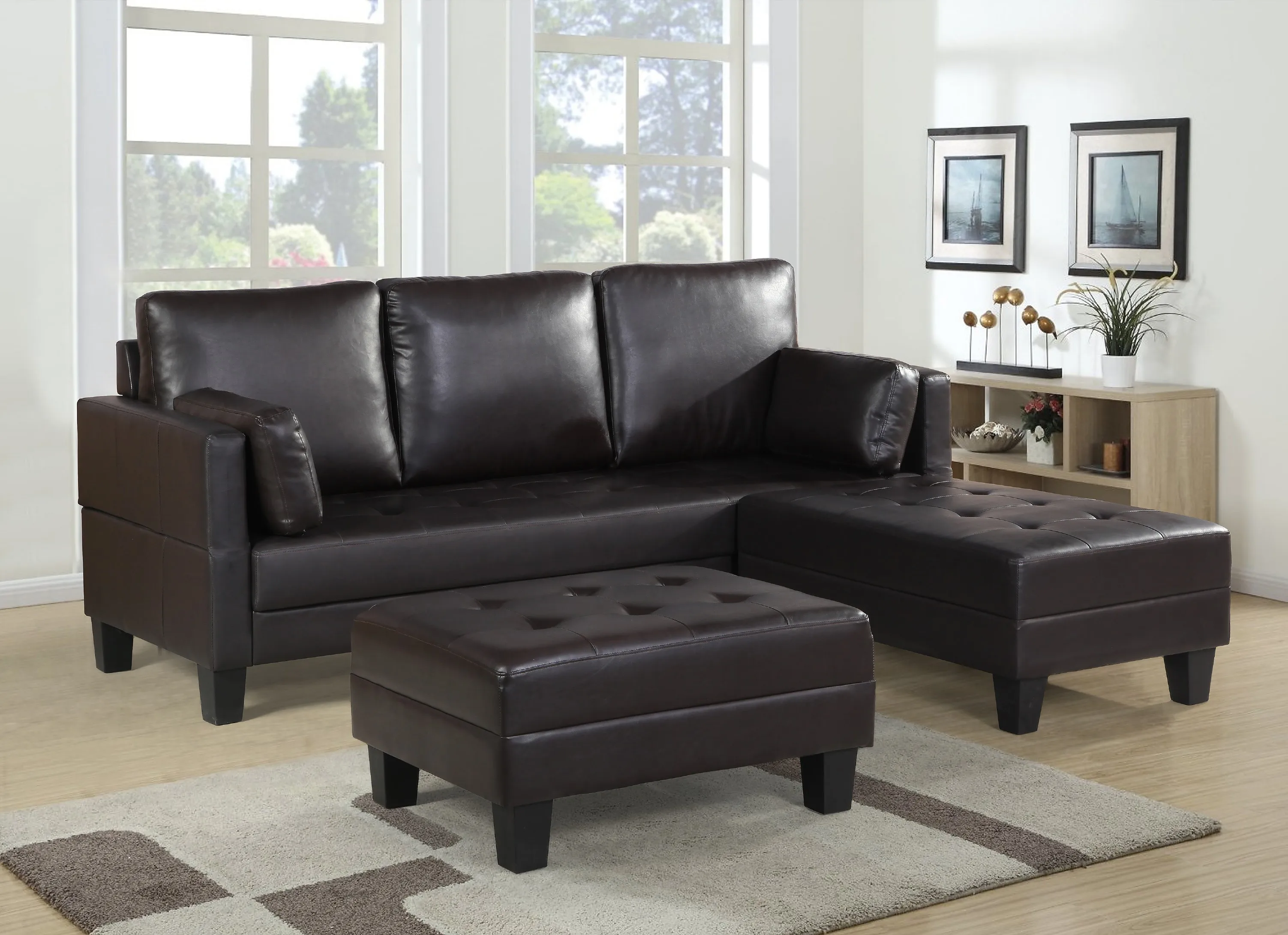 Big buy furniture from china leather corner sofa