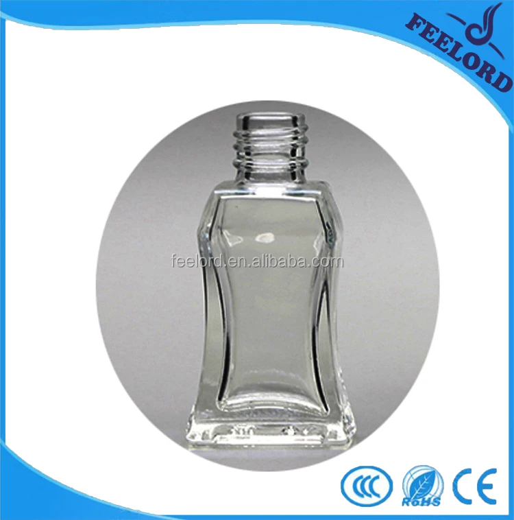 8.5ml empty nail polish bottle FD0931 custom clear glass nail polish remover bottle design