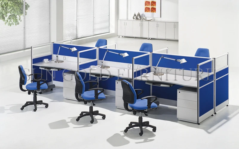 Modern Straight Office Furniture Cubicles Partition Call Center