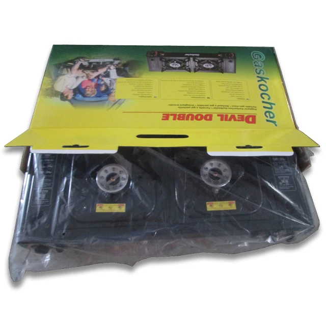 BBQ outdoor portable two burner gas stove