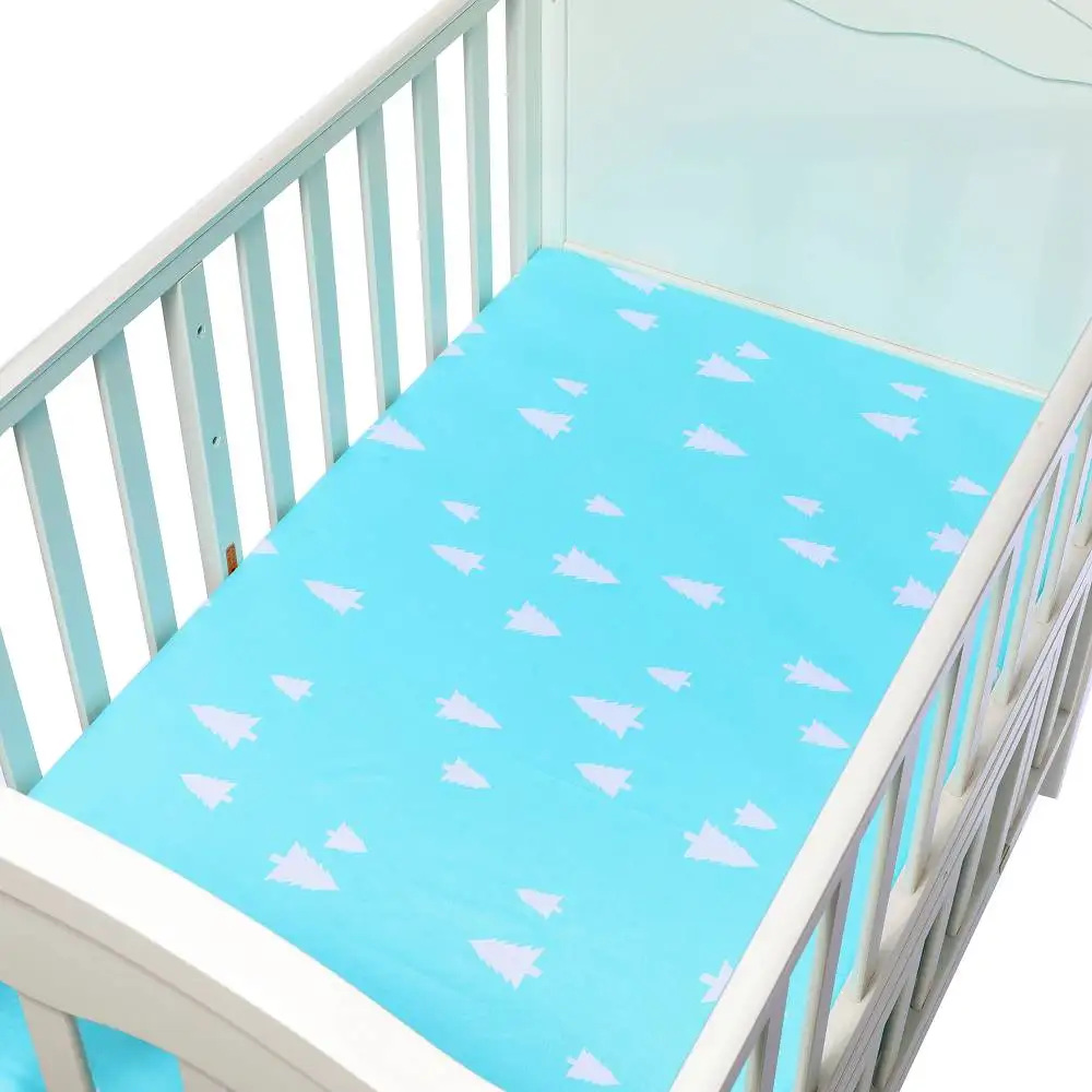 OEM service For Baby Girl boy best sales Set 2 Pack 100% woven Cotton baby Crib Sheets