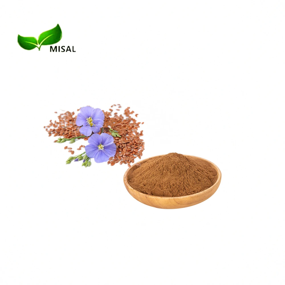 100% supply Flax Seed Extract Powder, Flax Lignans 20%-60%