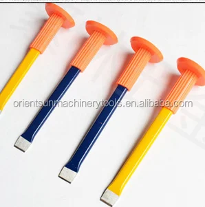 Flat cold chisel without rubber handle