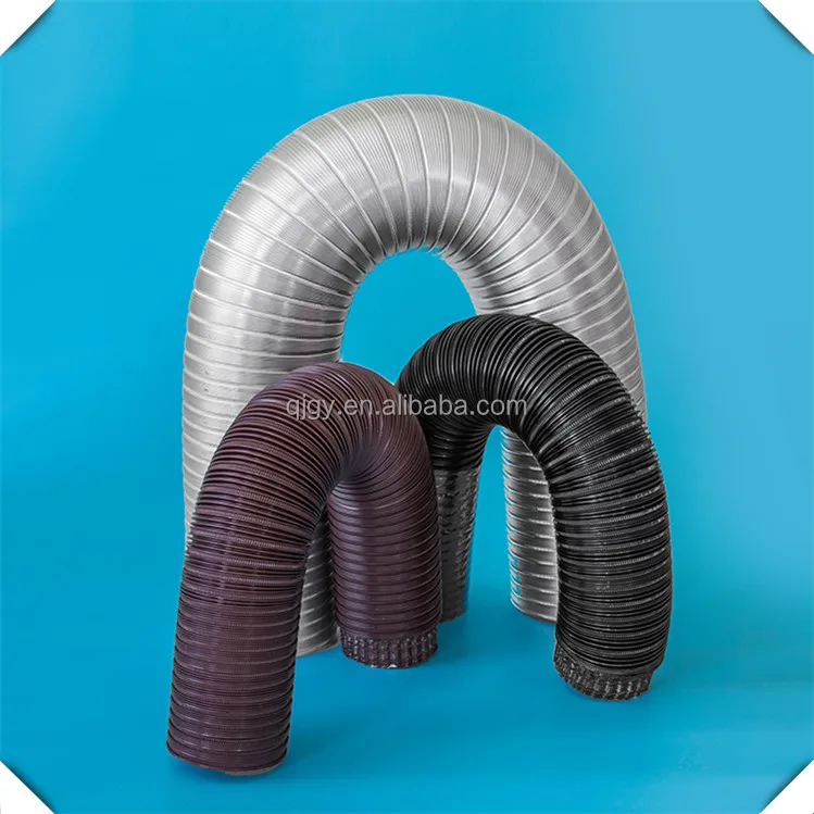 Commercial aluminum flex pipe 8x25ft fire resistant aluminum flexible duc Semi-Rigid Flexible Duct home ventilation