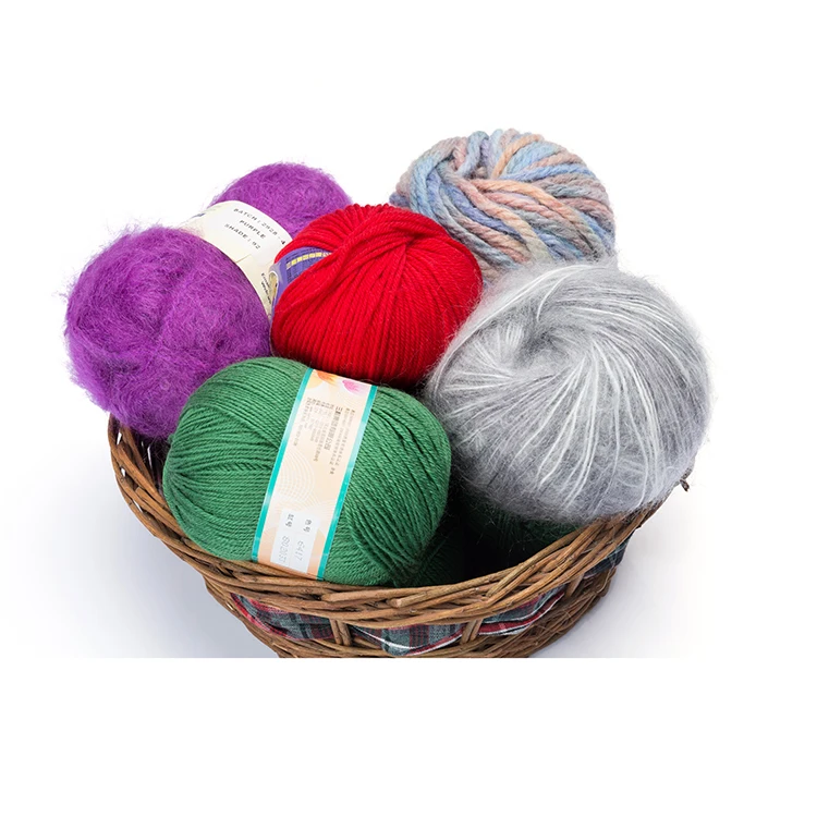 
Space Dyeing Acrylic Hand Knitting Yarn on Ball 