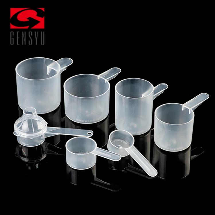 GENSYU White Plastic Measuring Spoon Scoop 10g 20ml Protein Milk Powder Liquid spoon scoops,custom plastic powder