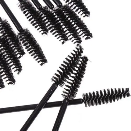 
eco-friendly wooden handle gold eyelash brush customized mascara brush 