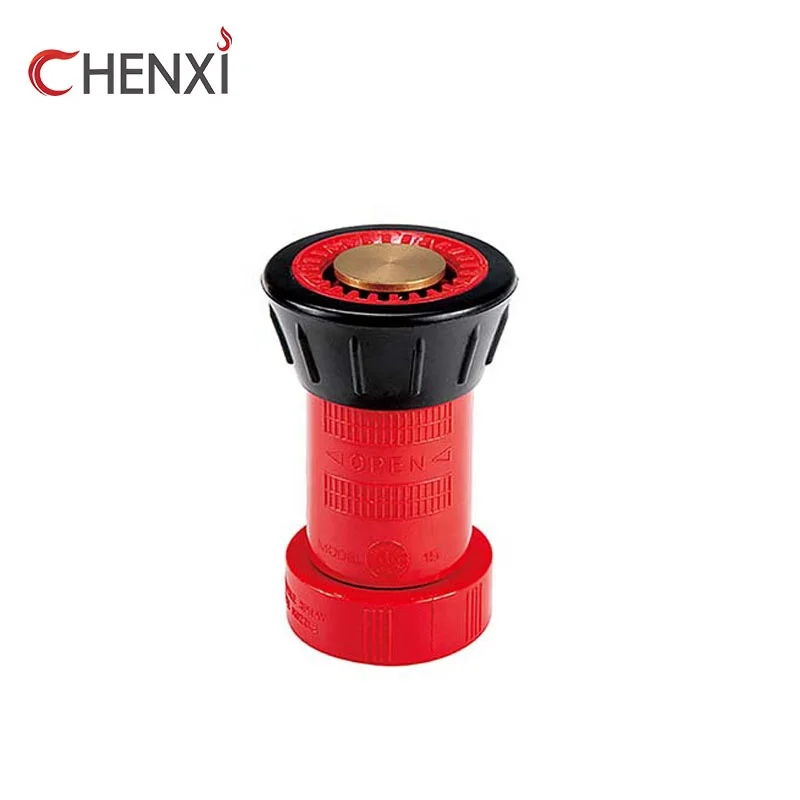Brass fire hose nozzle