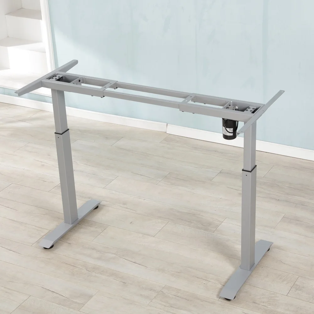 Одиночный мотор два разделы 720-1200 мм с электрической регулировкой высоты стоьте вверх, передвижные письменные столы с регулировкой высоты