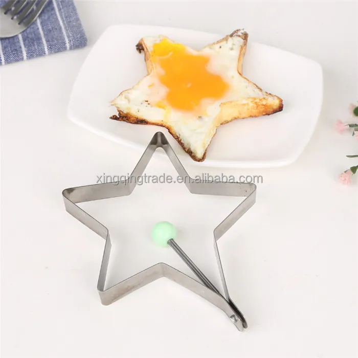 Stainless steel form for frying eggs tools omelette mould device egg/pancake ring egg shaped kitchen appliances