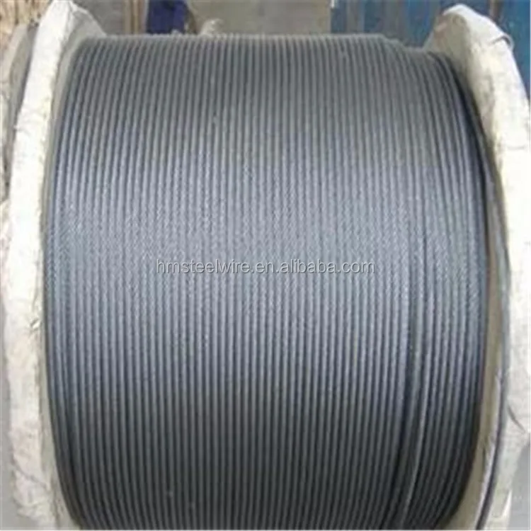 1*7 Electric Wire Cables Hot Dip Galvanized Strand Steel Wire Rope