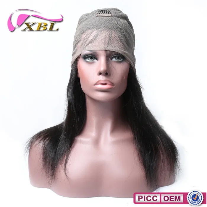 XBL New Arrival 360 Lace Silky Straight Human Hair Lace Front Wig Real Human mink brazilian vrigin hair wig for baby hair