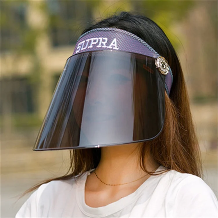 Оптовая продажа, летняя женская велосипедная Кепка с защитой от УФ-лучей, прозрачная пластиковая Кепка с козырьком