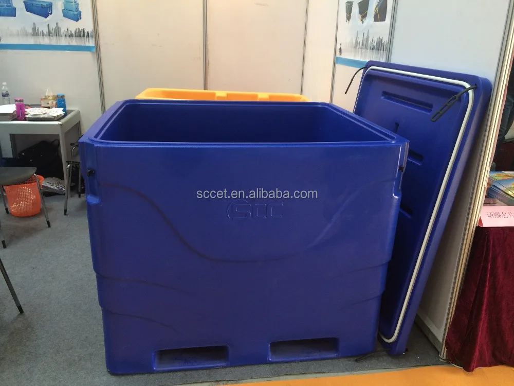Heavy-duty insulated fish box ice fish bins chilly fish container