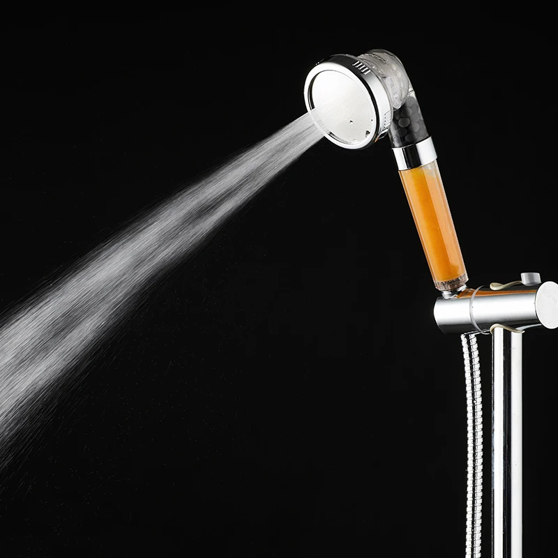 Modern Three Modes Jetting Hand Shower Head Mineral Stone Filter for Aroma Therapy Vitamin C Bathroom Use Massage Function