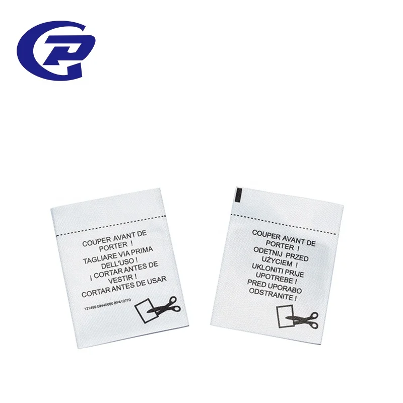 Hot Selling Anti theft Sewing RF Woven Clothing Custom labels for Garment Store