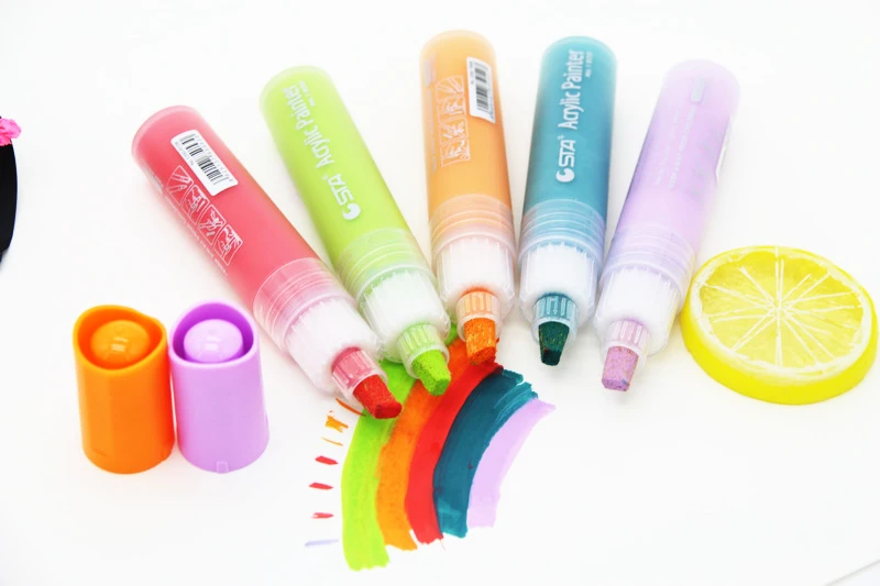 
Wholesale 28 Colors Water Based Graffiti Acrylic Paint Marker Pens For Paper, Rocks, Wood, Canvas, Glass, Ceramics, 