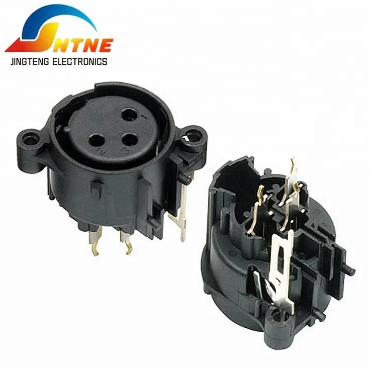 4 полюс шасси Женский Разъем XLR-DY-17 разъем