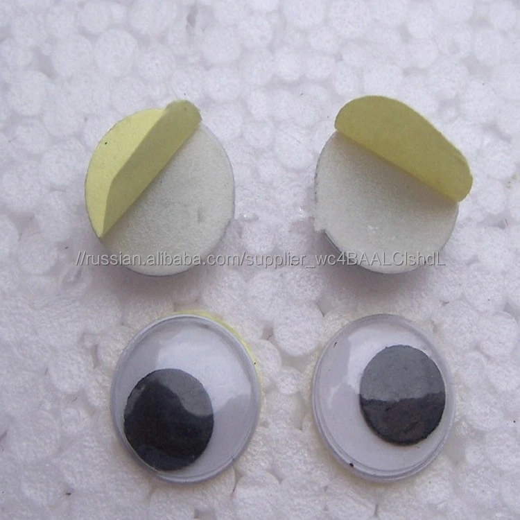 Пятно оптовая DIY ручной черный и белый пластик стикер игрушка глаза