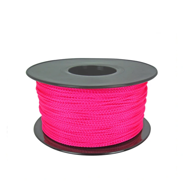 Fluorescent pink #18 braided nylon mason string line 100m reel