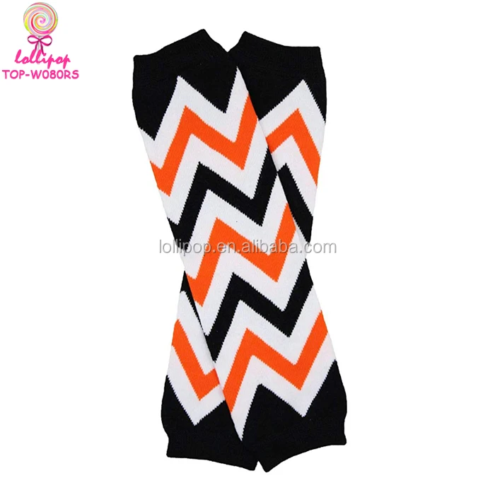 Halloween Gift Knit Candy Corn Stripes Leg Warmers For Baby Girl Boy Toddler Cozy Soft Leg Warmers Kneepads