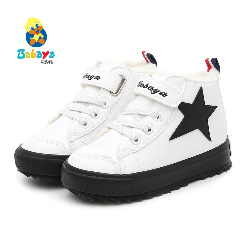 C6250 HUANQIU, оптовая продажа, зимние короткие плюшевые кроссовки для мальчиков и девочек, детские кроссовки