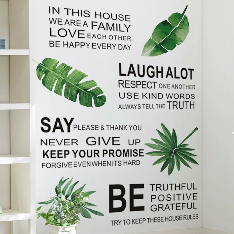 Removable Vinyl Adhesive Wall Sticker Decor Art Vinyl,Words Quote Wall Sticker Family Wall Art Decal