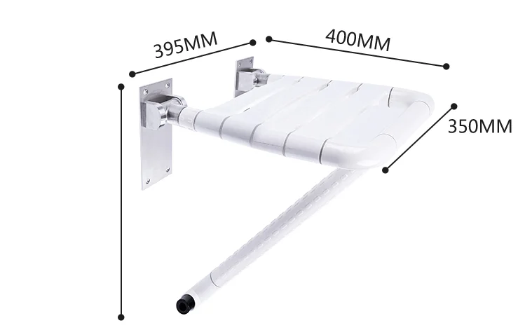 Wall mounted handicap folding shower seat home safety products