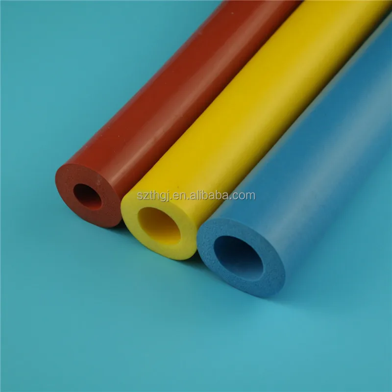 Colored silicone rubber foam sponge tube factory