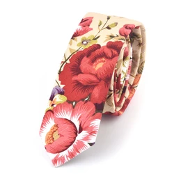 China manufacturer wholesale popular business mens fashion cotton printed custom floral necktie