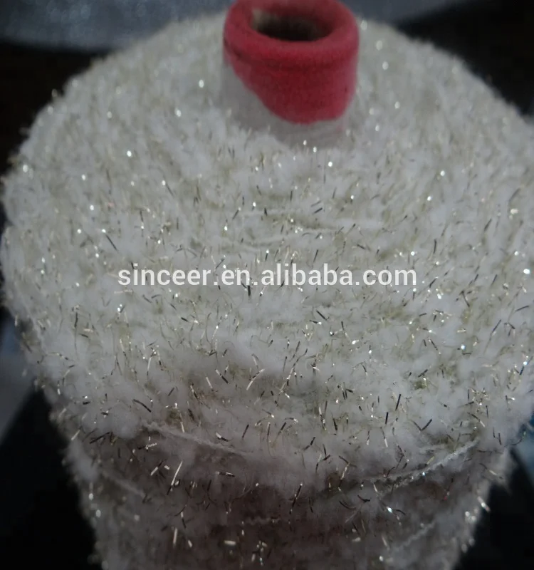 Factory price 1/3.4NM 100%Polyester fancy yarn slub yarn for knitting