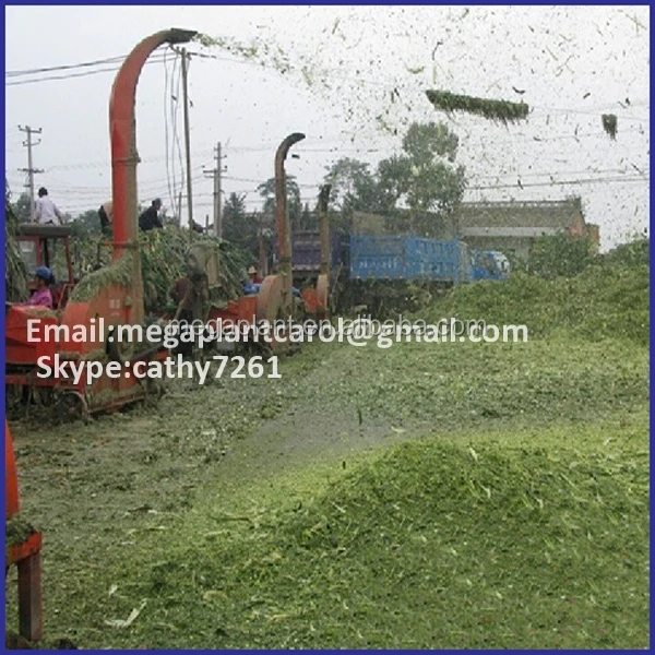 Agriculture corn silage chaff cutters machines with PTO Shaft driven by tractor