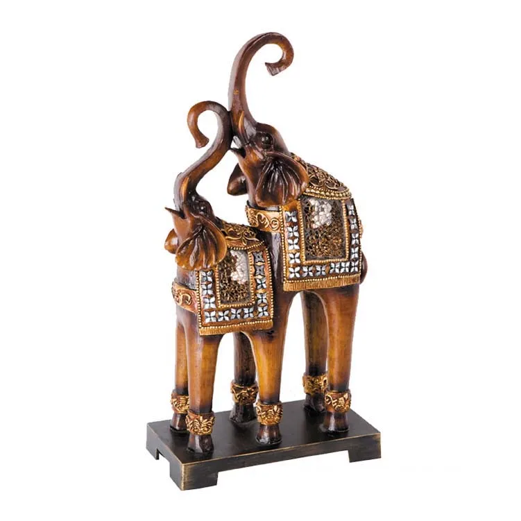 Resin elephant decorative show pieces for home decoration A0516