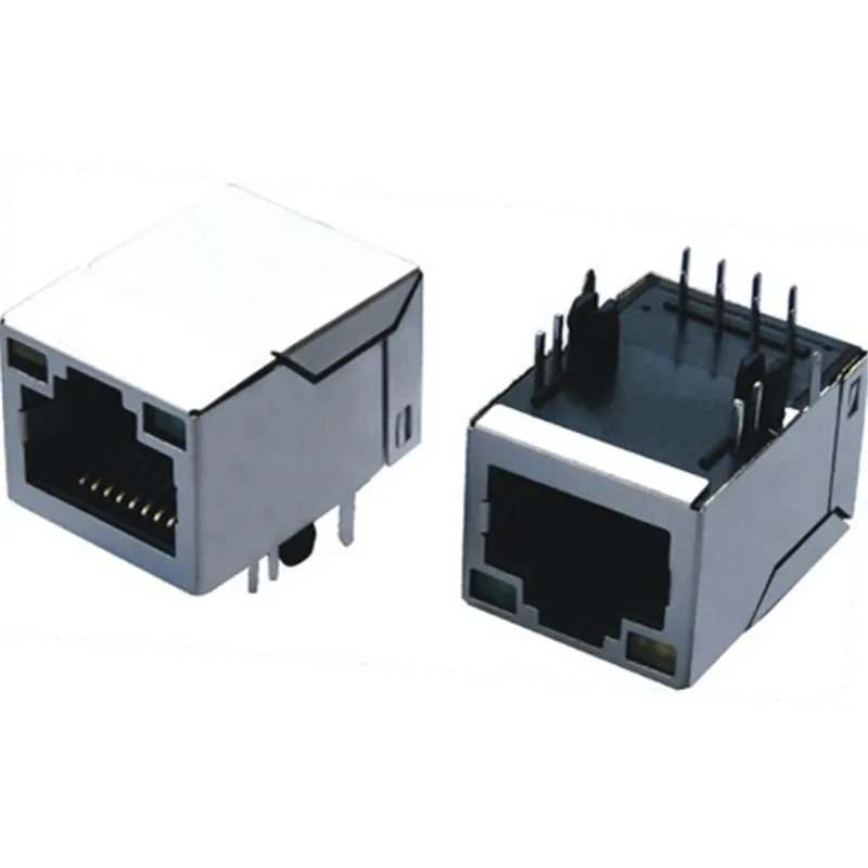  8-pin модульный разъем Jack/щит печатной платы Rj45 муфтовый стыковочный переводник формованные с трансформатором в