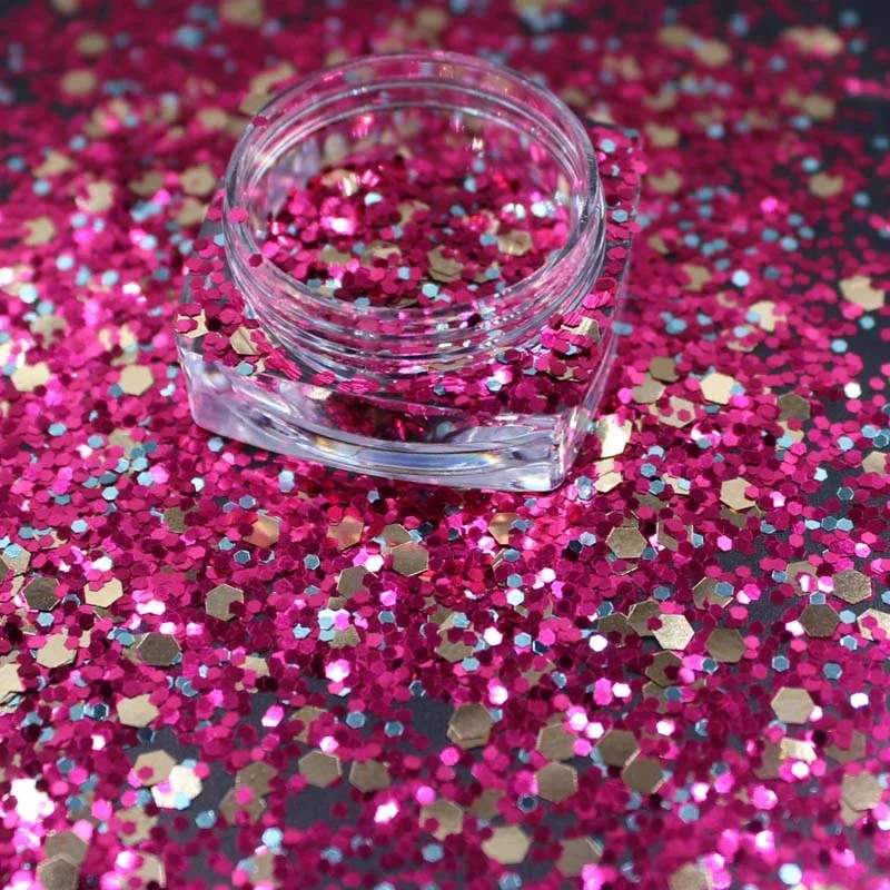 Wholesale Bulk Glitter Holographic Iridescent Craft Pigments Cosmetic Powder Chunky Glitter For Nail Art Christmas Decoration